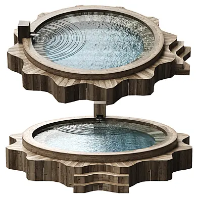 star wooden pool