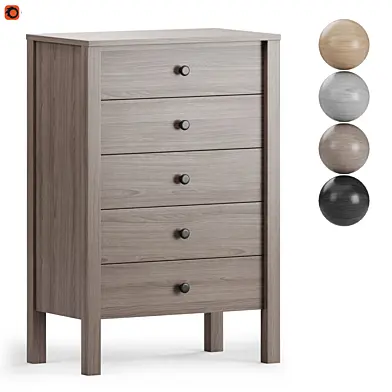 Calistoga 5 Drawer Tallboy Dresser