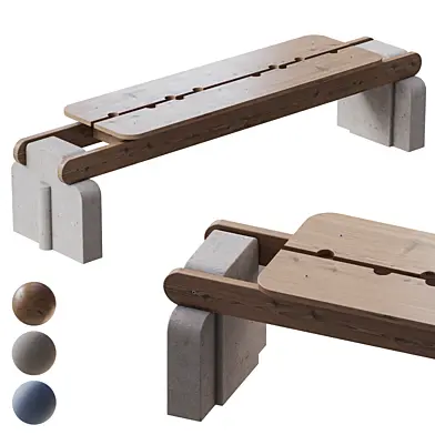 Exterior street bench