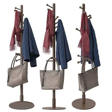 Freestanding Wooden Coat Rack