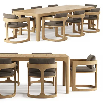 RH CASSALE RECTANGULAR DINING TABLE