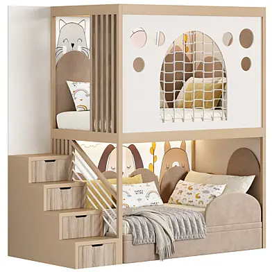 Designer two-level bed Kids room