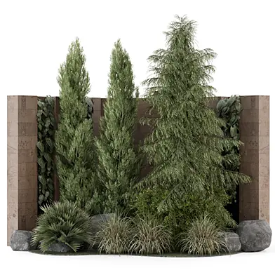 Outdoor Garden Set Bush and Tree 2540
