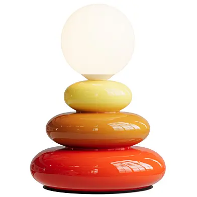 Three-color Ceramic Lamp