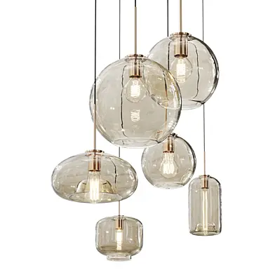 Nordic Industrial Style Glass Modern Luxury Led Pendant