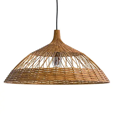 Chandelier Woven Cane Handmade Lamp