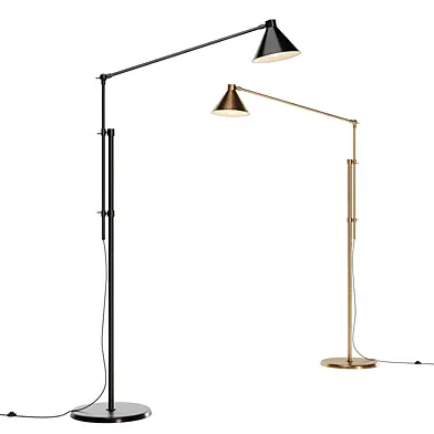 Dione black floor lamp