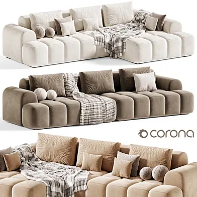 Extra Long Modern Sofa 03 By Litfad