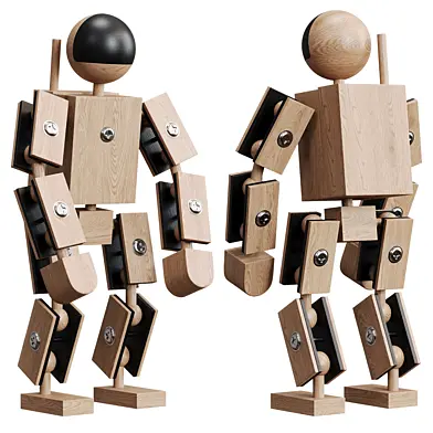 Astronaut Heroes made of wood