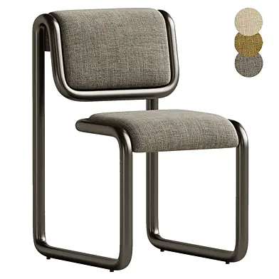 Bend Goods Tube Collection -- Dining Chair in Tan with Wood
