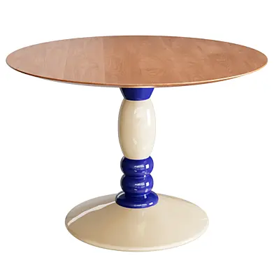Стол обеденный Zara Round Metal Wooden table