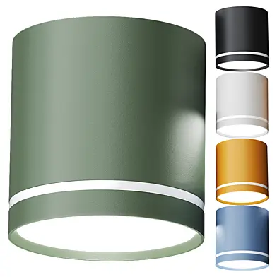 Modern led spotlight colored metal