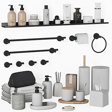 Bathroom set-kaloh accessories with modern collection