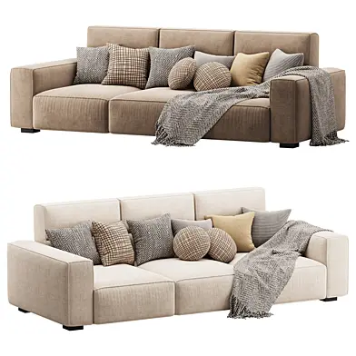 Beige Standard Sofa