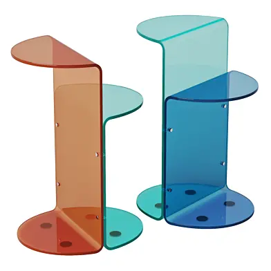 Modern Acrylic Side Table - Acrylic - 3 Colors