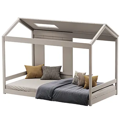 EUROCO Wood Twin Classic House