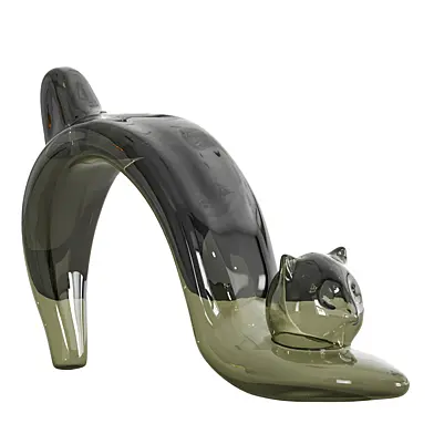Stretching Cat Sculpture