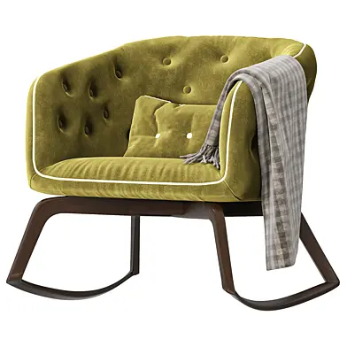 roche bobois quadrille rocking armchair