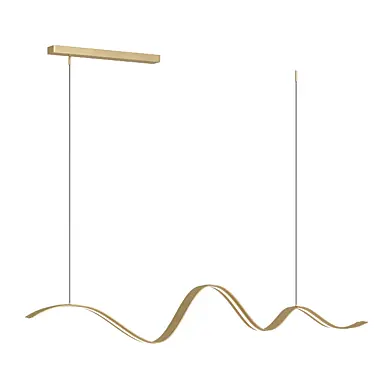 Lange koperen lintgolven LED minimalist
