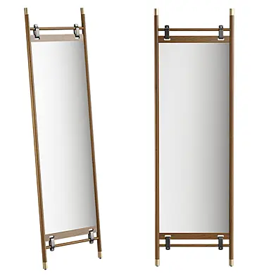 Beau Floor Mirror - Walnut