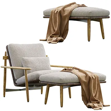 Trio Outdoor Amchair By Minotti