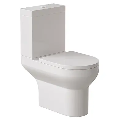 Metro Rimless Close Coupled Modern Toilet