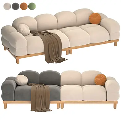 Ivory Modern Sofa