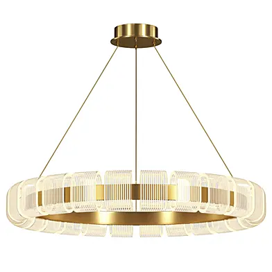 Postmodern Gold Pendant Light