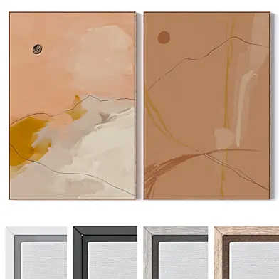 Set of large wall paintings 3324