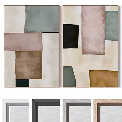 Set of large wall paintings 3329