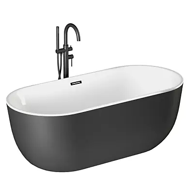 Ванна отдельностоящая Афина Aquatec черная