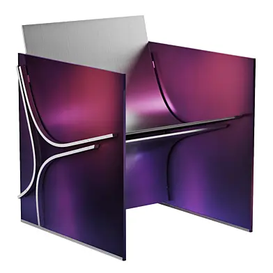 Dawn – Aluminum & Glass Armchair by metastudio
