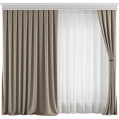 Silk and Cotton Curtain Set 13