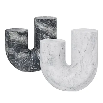 Global Views Marble Tube Tables