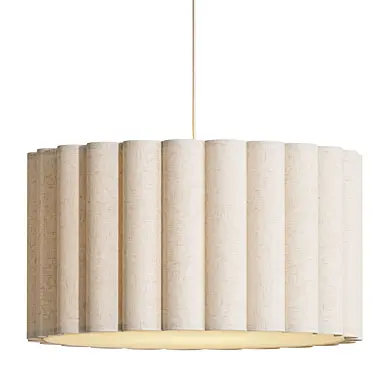 Emme Pleated Linen 23 Kids Pendant