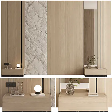 Headboard Wall Panel Composition 08