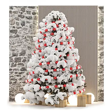 Fully Decorated Christmas Tree Set 2738
