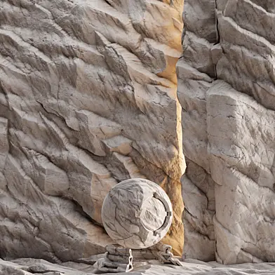 H122 Rock Cliff | PBR | 4K | Seamless | +SBSAR
