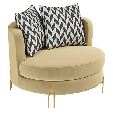 Golden Viena armchair