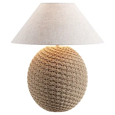 Cowshed Interiors - Rattan Ball Table Lamp
