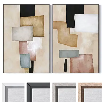 Set of large wall paintings 3360