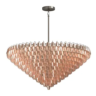 Restoration Hardware Chiara Smoke Glass Tiered Round Chandelier