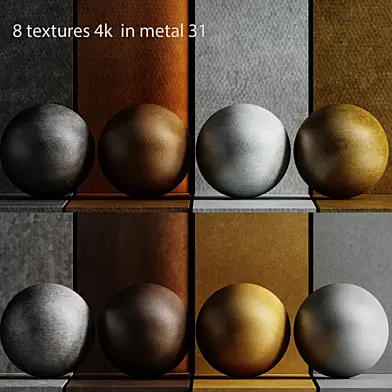 8 textures 4k  in metal 31