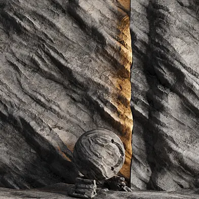 H130 Rock Cliff | PBR | 4K | Seamless | +SBSAR