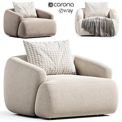 Poltrona in bouclé Sofia