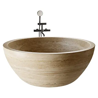 Sheerdecor Каменная ванна Sfera из травертина