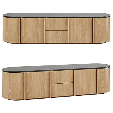 Nara Natural Oak Wood Sideboard