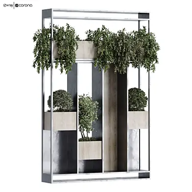 standing vertical green plant set 431