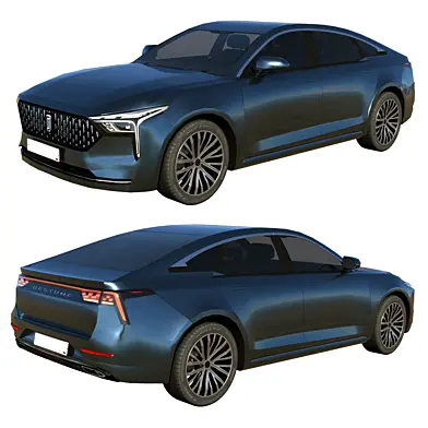 Faw Bestune B70. Low Poly.