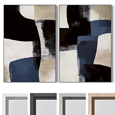 Set of large wall paintings 3382